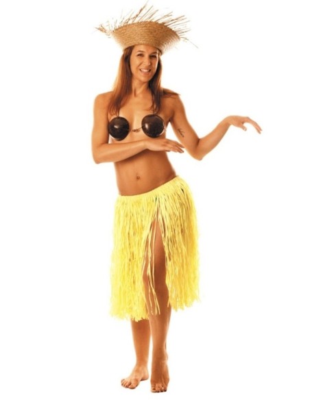 6 Jupes Hawaïennes naturelle 45cm