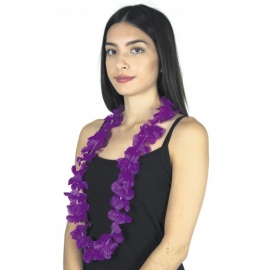 Collier Hawaï violet