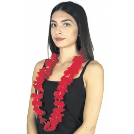 Collier Hawai rouge