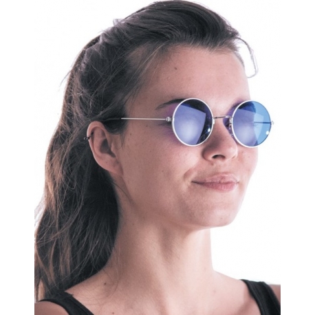 Lunettes hippy bleues