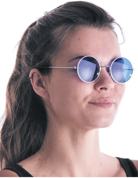 Lunettes hippy bleues