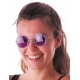 Lunettes hippy violettes