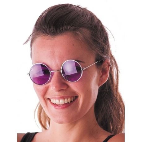 Lunettes hippy violettes