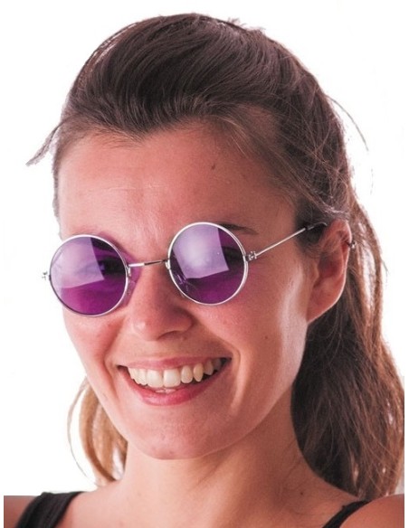 Lunettes hippy violettes