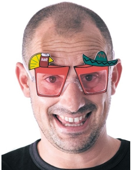 Lunettes Blues avec Cils Noires