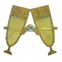 Lunettes paillettes Champagne Or