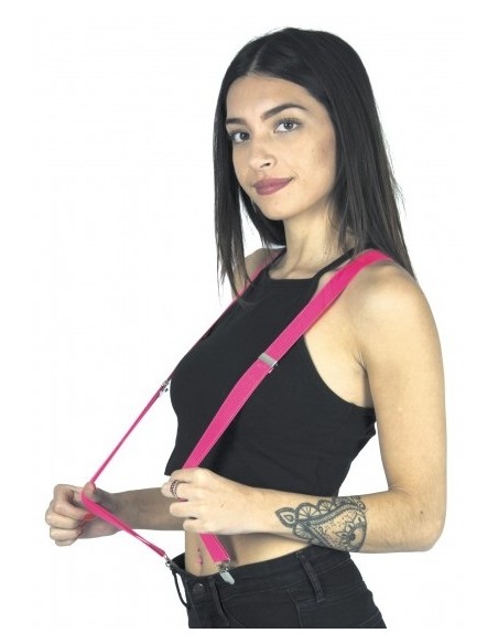 Bretelles fluo bleues