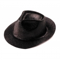 Chapeau borsalino PVC paillettes noir