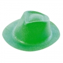Chapeau borsalino PVC paillettes vert