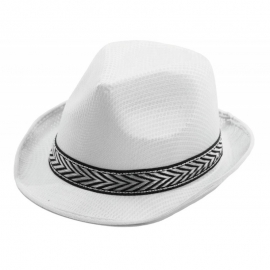 Chapeau borsalino polyester blanc