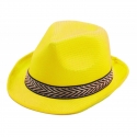 Chapeau borsalino polyester jaune