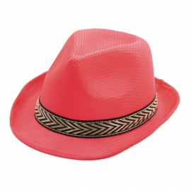 Chapeau borsalino polyester rose