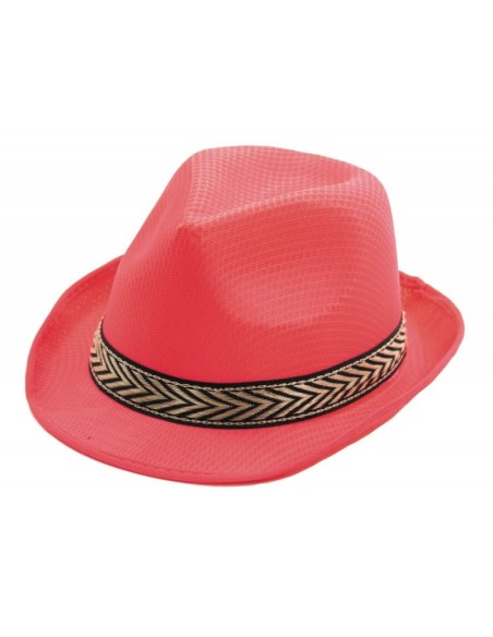 Chapeau borsalino polyester jaune