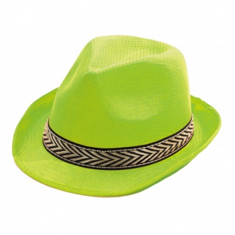 Chapeau borsalino polyester jaune