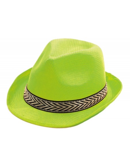 Chapeau borsalino polyester jaune