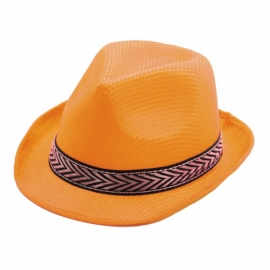 Chapeau borsalino polyester jaune