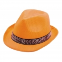 Chapeau borsalino polyester orange