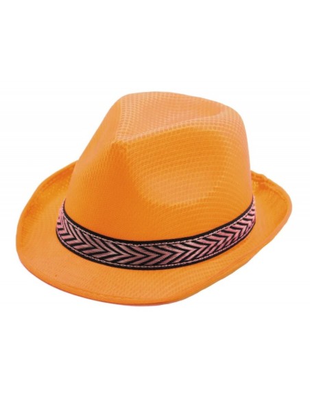 Chapeau borsalino polyester jaune