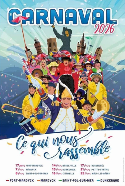 Affiche carnaval Dunkerque 2026